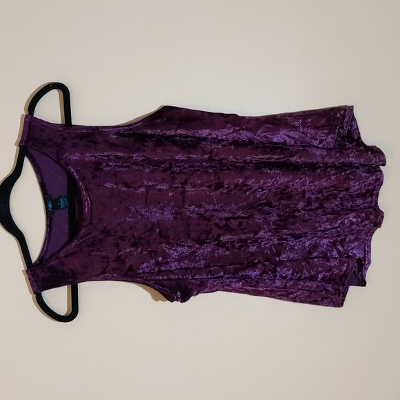Rue+| Purple Velvet Tank Top - Picture 1 of 5